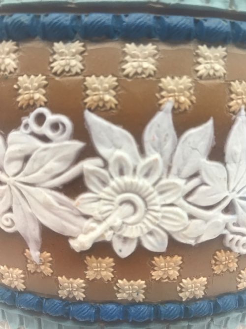 LATE VICTORIAN 18811891 DOULTON LAMBETH SILICON WARE JARDINIERE - ADDITIONAL PHOTO 3