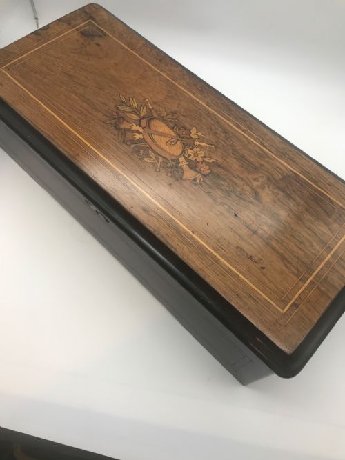 ANTIQUE SWISS CYLINDER MUSICAL BOX - ADDITIONAL PHOTO 4