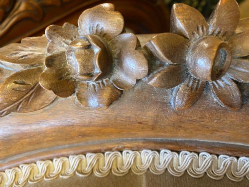 ANTIQUE PAIR OF SALON CHAIRS - ADDITIONAL PHOTO 8