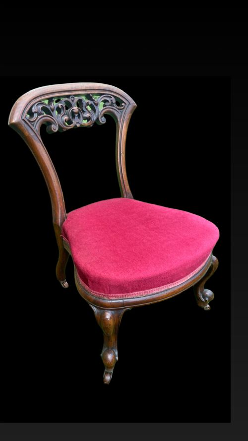 edwardian mahogany nursing chair - CATEGORY: ANTIQUE CHAIRS - DATED EDWARDIAN