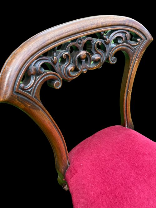 EDWARDIAN MAHOGANY NURSING CHAIR - ADDITIONAL PHOTO 3