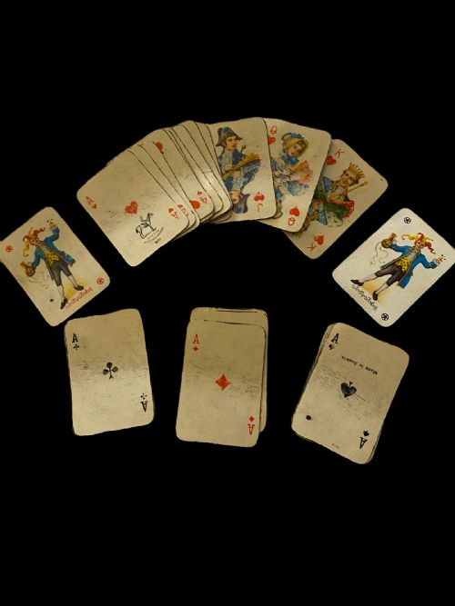 ANTIQUE SILVER MINIATURE PLAYING CARD CASE - ADDITIONAL PHOTO 3
