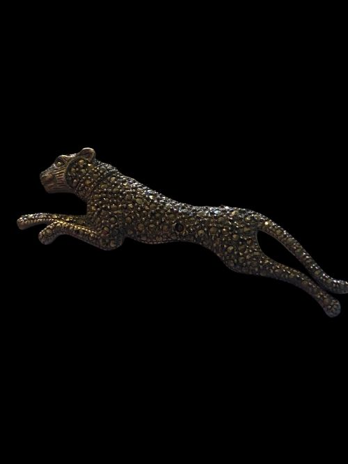 ART DECO SILVER AND MARCASITE BROOCH - ADDITIONAL PHOTO 4