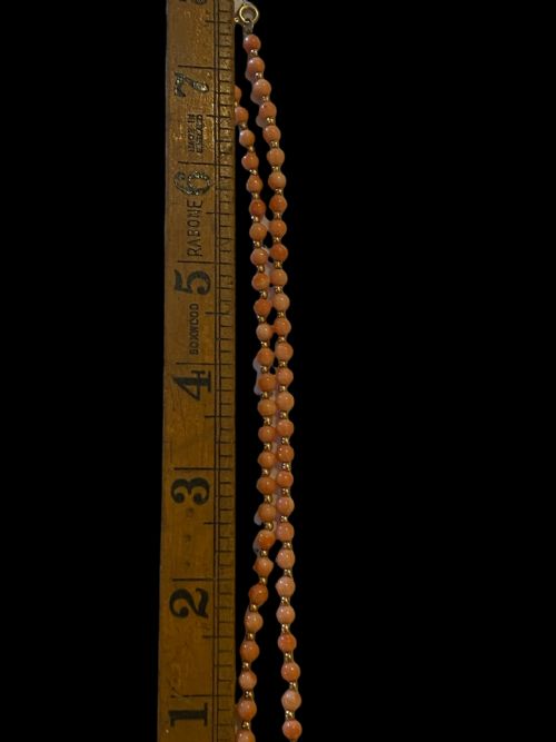 VINTAGE 1950S CORAL NECKLACE - ADDITIONAL PHOTO 1