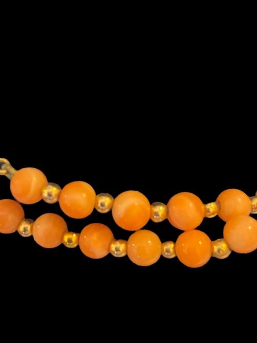 VINTAGE 1950S CORAL NECKLACE - ADDITIONAL PHOTO 2