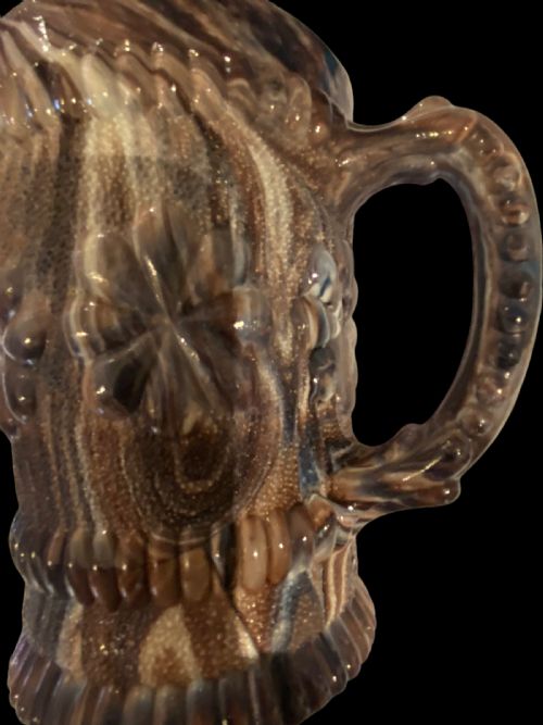 PURPLE SLAG GLASS TANKARD - ADDITIONAL PHOTO 1
