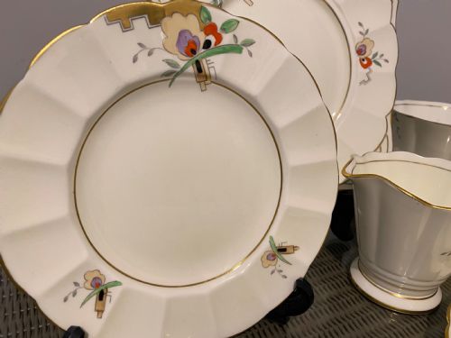 ART DECO TEASERVICE FOR EIGHT FINE BONE CHINA - ADDITIONAL PHOTO 7