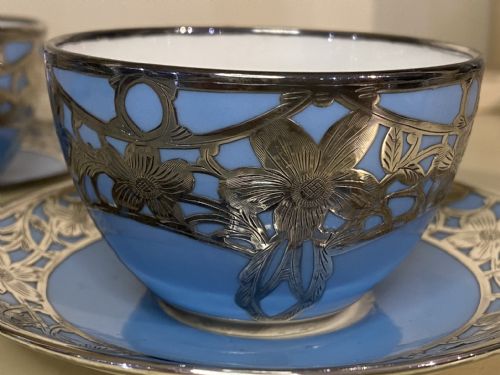 ANTIQUE SILVER BOUND STARPARAGON CABARET TEASET - ADDITIONAL PHOTO 2