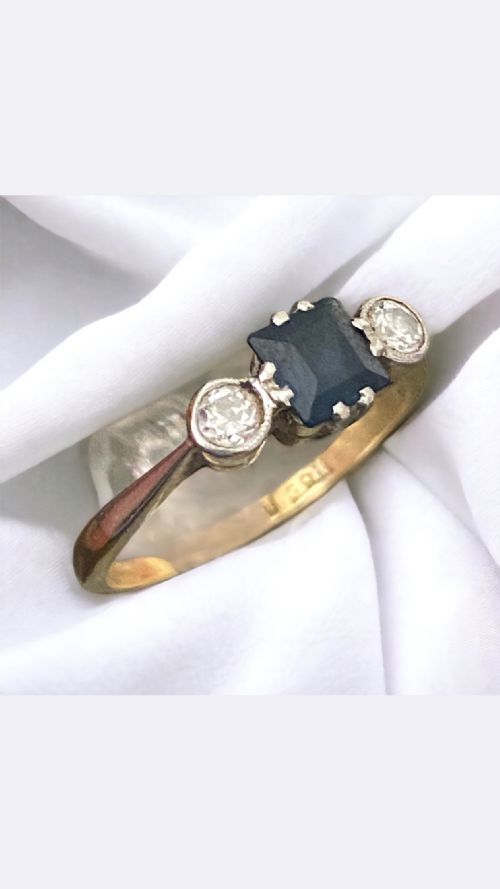 ANTIQUE EDWARDIAN ENGAGEMENT RING - ADDITIONAL PHOTO 4