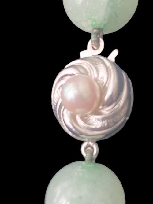 VINTAGE AVENTURINE NECKLACE - ADDITIONAL PHOTO 1