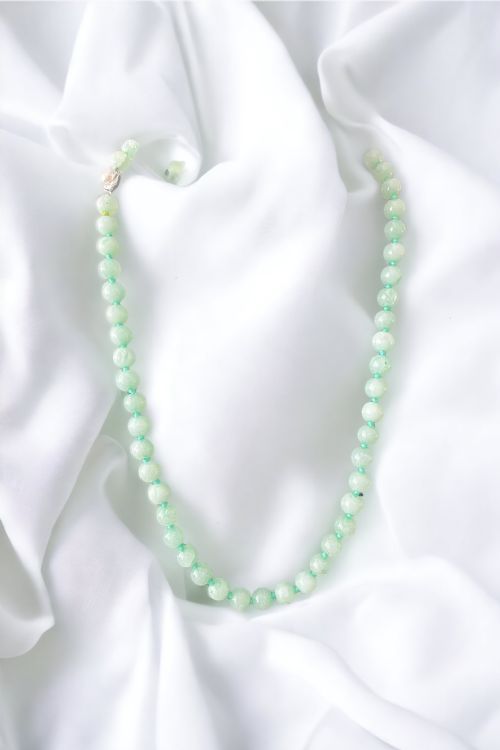 VINTAGE AVENTURINE NECKLACE - ADDITIONAL PHOTO 4