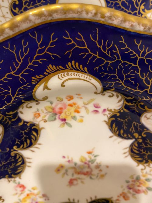 ANTIQUE COALPORT DESSERT SERVICE FOR SIX - ADDITIONAL PHOTO 2