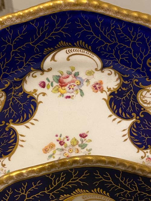 ANTIQUE COALPORT DESSERT SERVICE FOR SIX - ADDITIONAL PHOTO 6