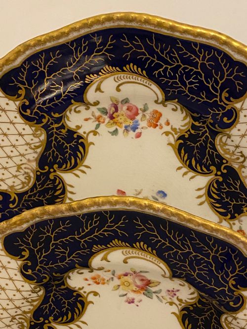 ANTIQUE COALPORT DESSERT SERVICE FOR SIX - ADDITIONAL PHOTO 7