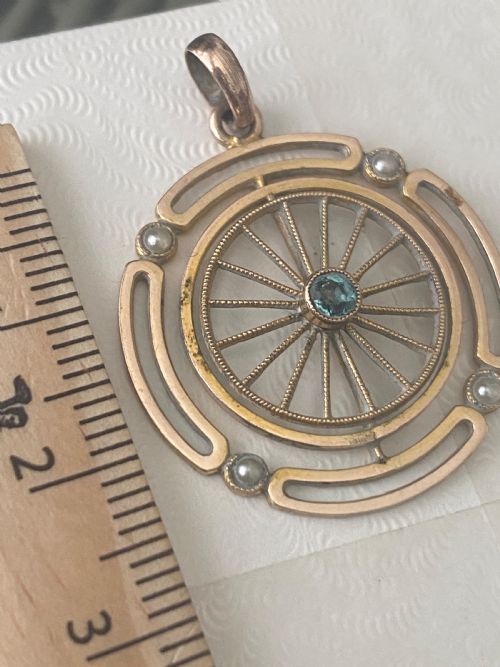 METAMORPHIC EDWARDIAN PENDANT - ADDITIONAL PHOTO 4