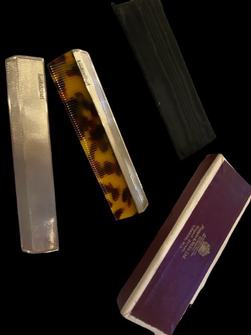 VINTAGE SILVER COMB AND CASE - ADDITIONAL PHOTO 2