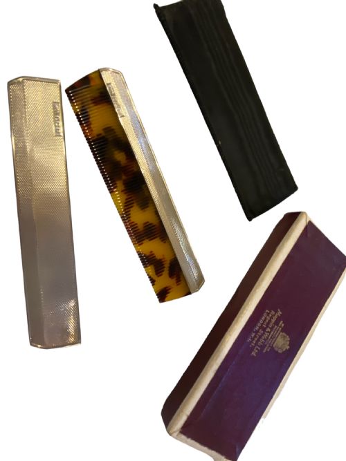 VINTAGE SILVER COMB AND CASE - ADDITIONAL PHOTO 3