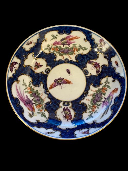 GEORGIAN FIRST PERIOD WORCESTER TEA SAUCER - ADDITIONAL PHOTO 2