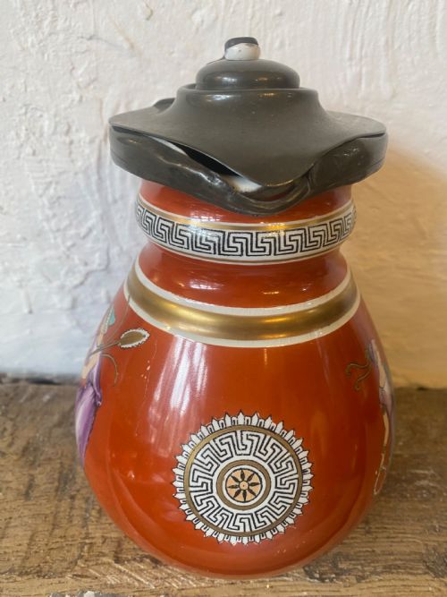 PRATTWARE PEWTER LID JUG - ADDITIONAL PHOTO 1