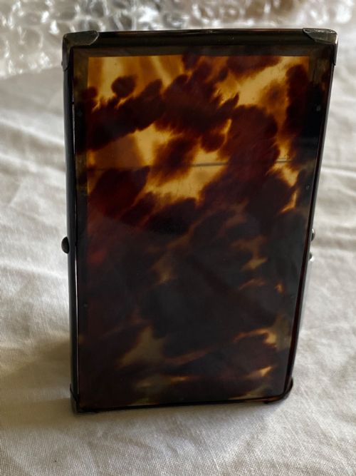 Antique Tortoise Shell Card Case