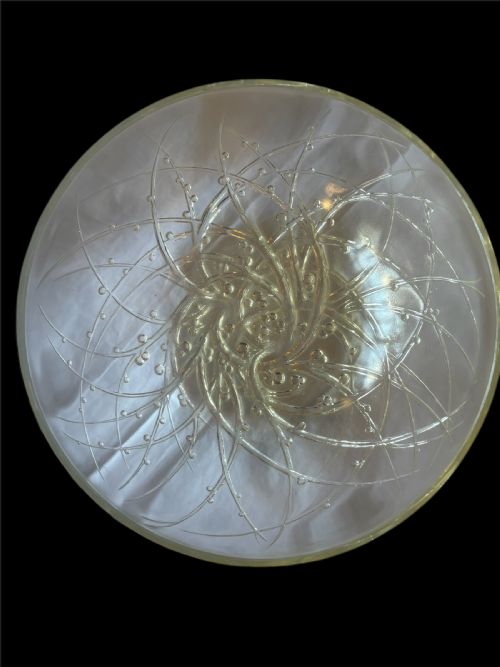 LARGE OPALESCENT BOWL BY RENE LALIQUE - ADDITIONAL PHOTO 1
