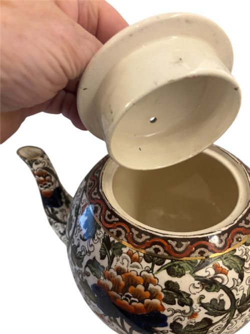 ANTIQUE ROYAL DOULTON TEAPOT - ADDITIONAL PHOTO 3