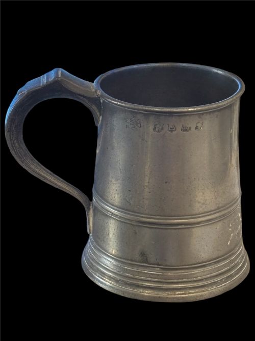 GEORGIAN PEWTER TANKARD - ADDITIONAL PHOTO 2