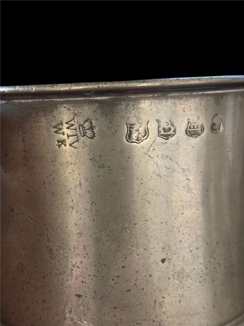 GEORGIAN PEWTER TANKARD - ADDITIONAL PHOTO 5