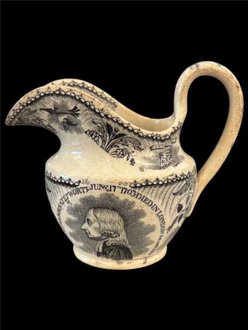 antique john wesley commemorative jug - CATEGORY: ANTIQUE JUGS - DATED 19TH CENTURY