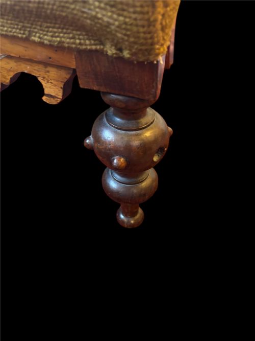 ANTIQUE PRIE DIEU CHAIR - ADDITIONAL PHOTO 6