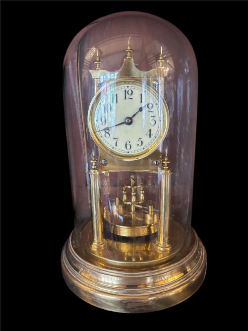 ANTIQUE EDWARDIAN TORSION ANNIVERSARY CLOCK - ADDITIONAL PHOTO 2
