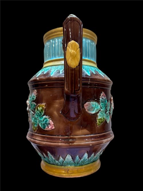 TWO ANTIQUE JUGS MAJOLICA AND DOULTON - ADDITIONAL PHOTO 2