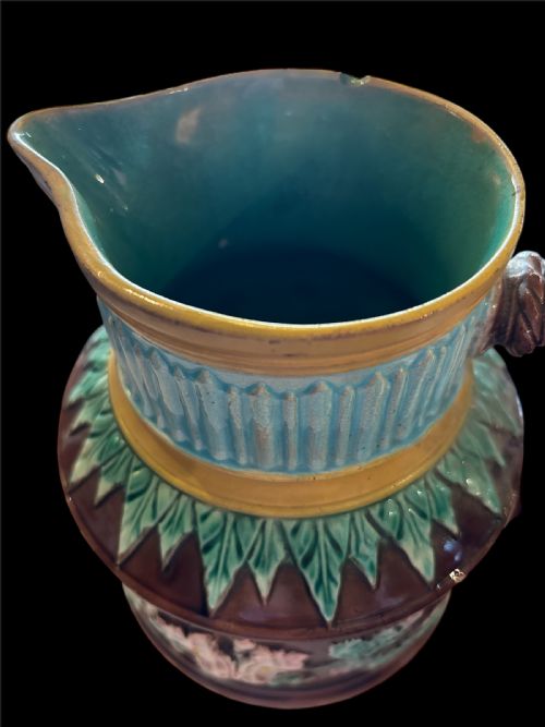 TWO ANTIQUE JUGS MAJOLICA AND DOULTON - ADDITIONAL PHOTO 7