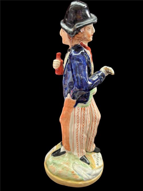 STAFFORDSHIRE TEMPERANCE FIGURINE - ADDITIONAL PHOTO 1