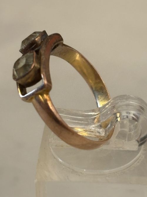 UNUSUAL ANTIQUE ART DECO RING - ADDITIONAL PHOTO 2