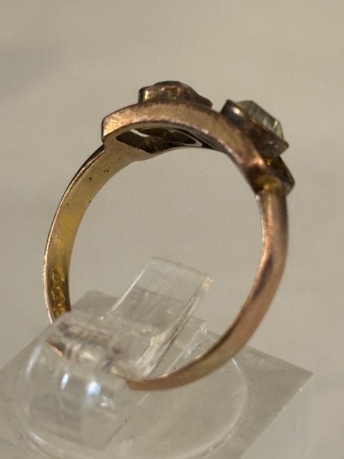 UNUSUAL ANTIQUE ART DECO RING - ADDITIONAL PHOTO 4