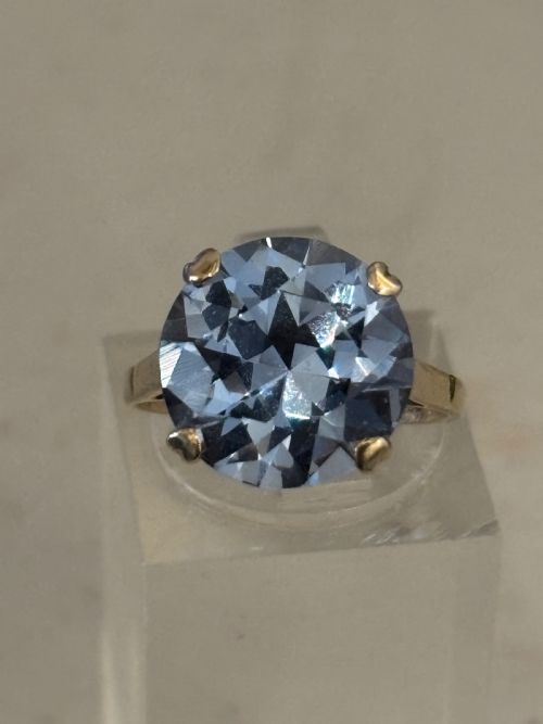 vintage topaz cocktail ring - CATEGORY: ANTIQUE JEWELLERY - DATED 1950