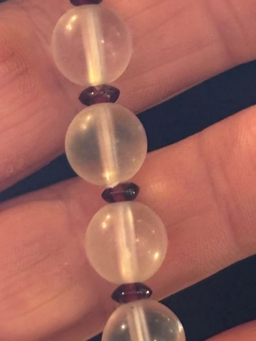 ART DECO ROCK CRYSTAL NECKLACE - ADDITIONAL PHOTO 3