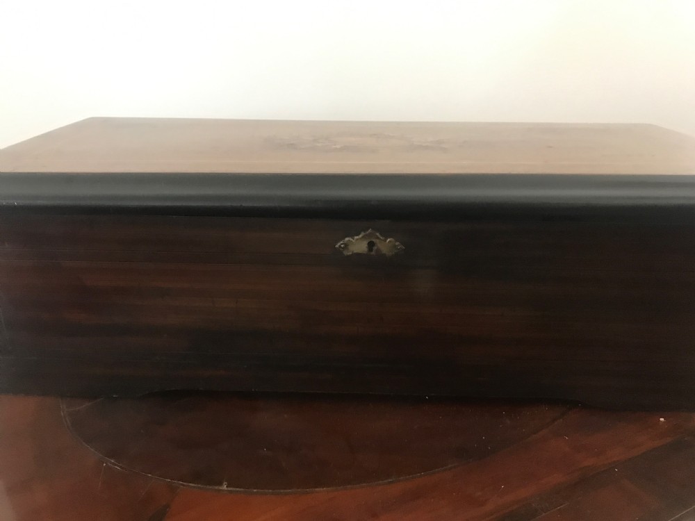 Antique Swiss cylinder musical box  View II