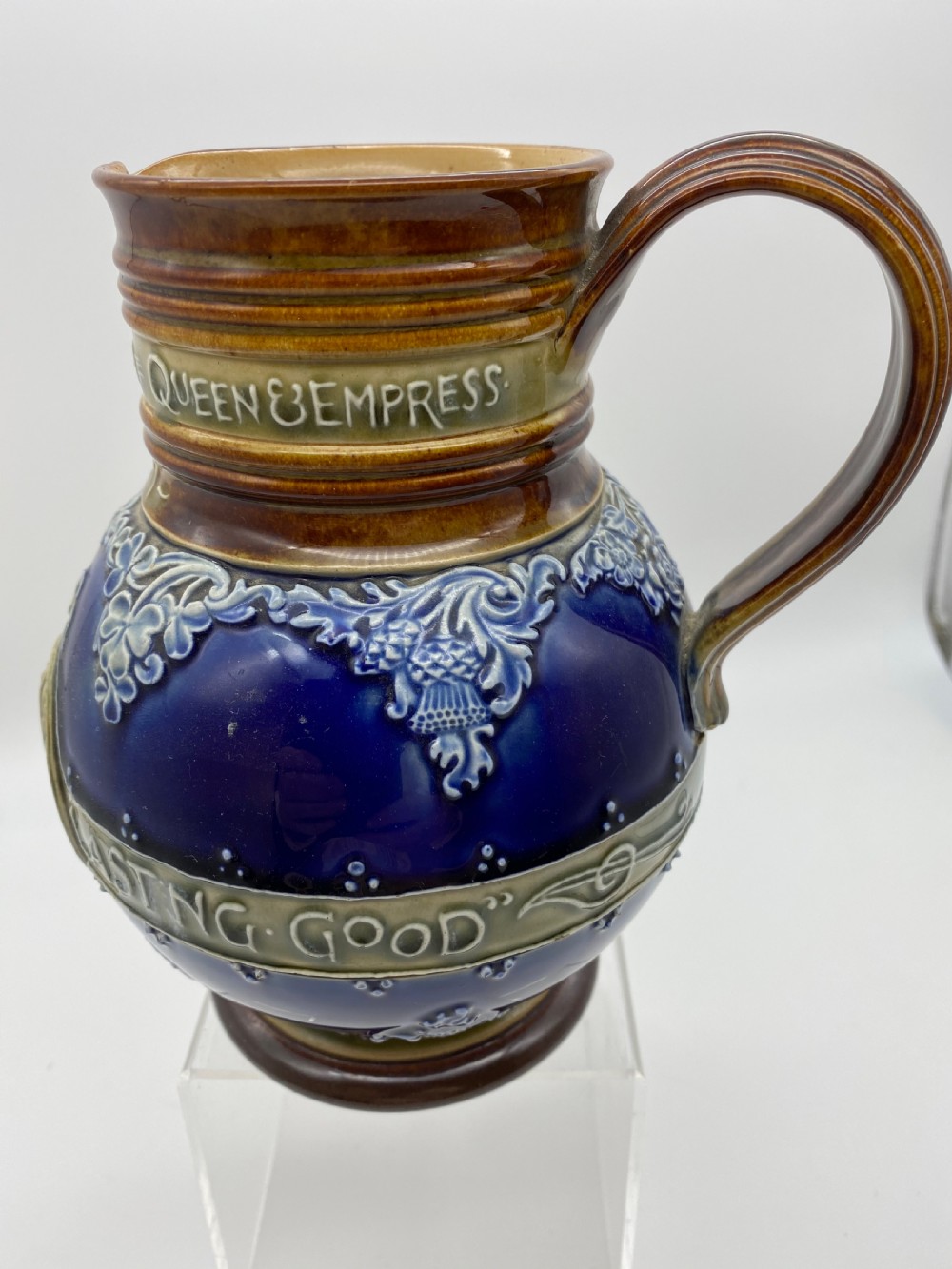 Doulton Lambeth royal  Diamond jubilee commemorative Jug  View VII
