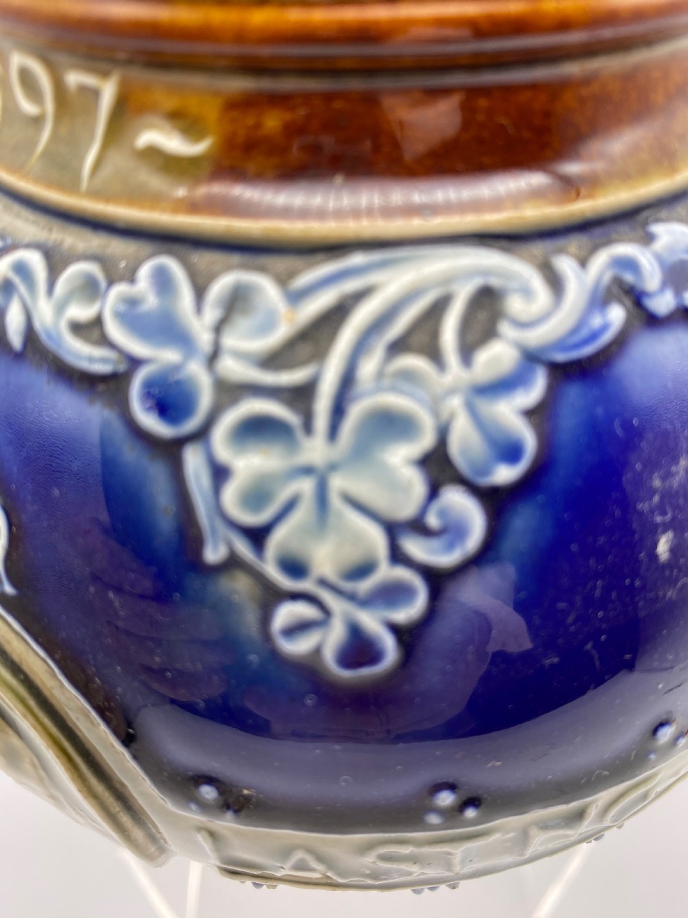 Doulton Lambeth royal  Diamond jubilee commemorative Jug  View X