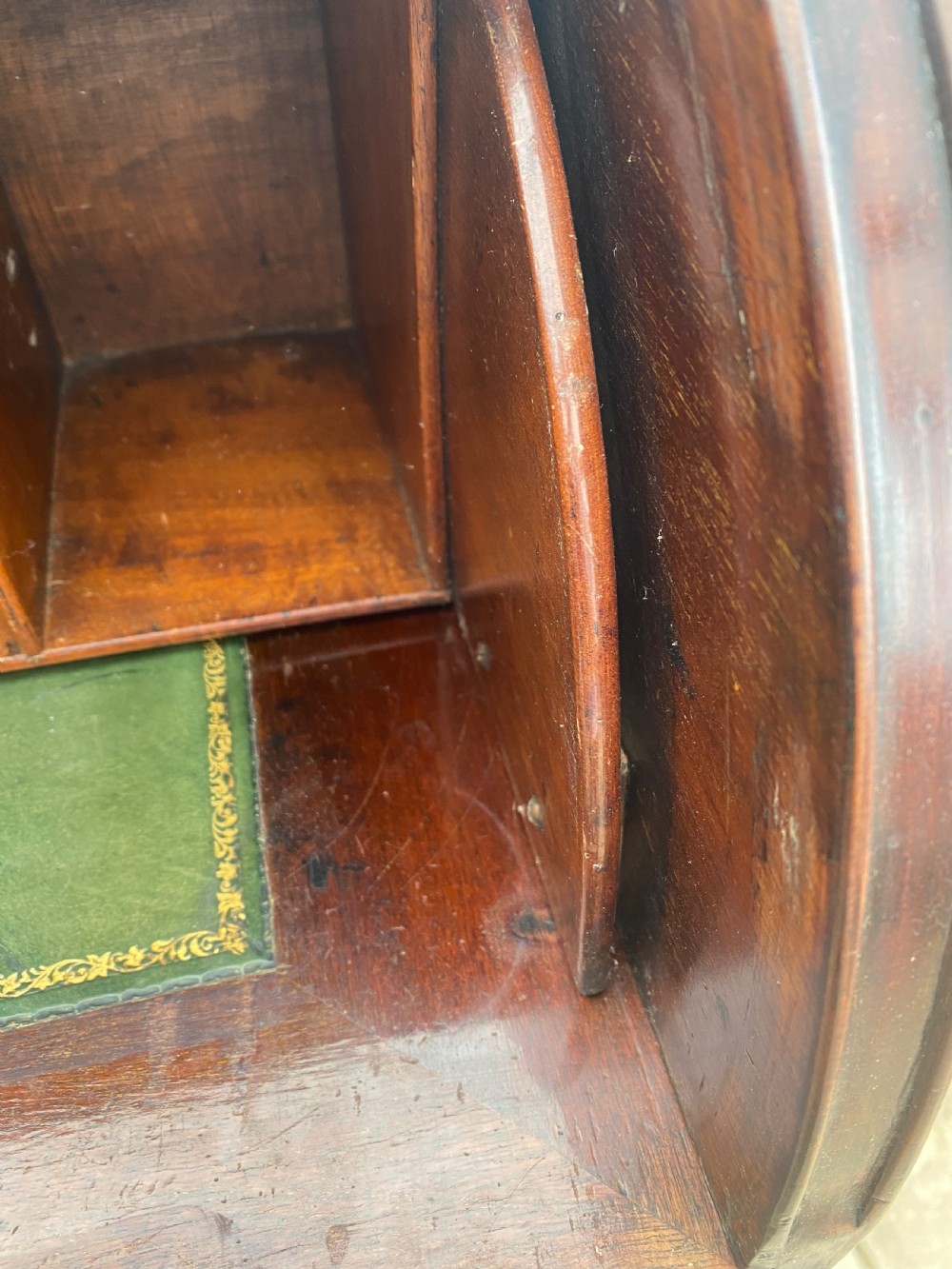 Edwardian mahogany roll top desk  View II