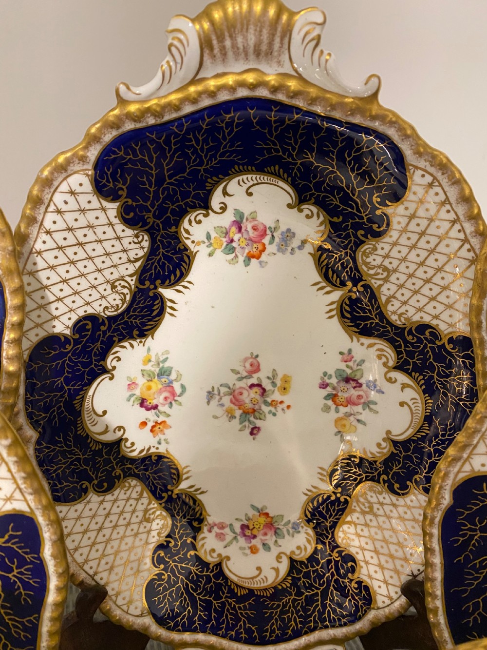 Antique Coalport dessert service for six View IV