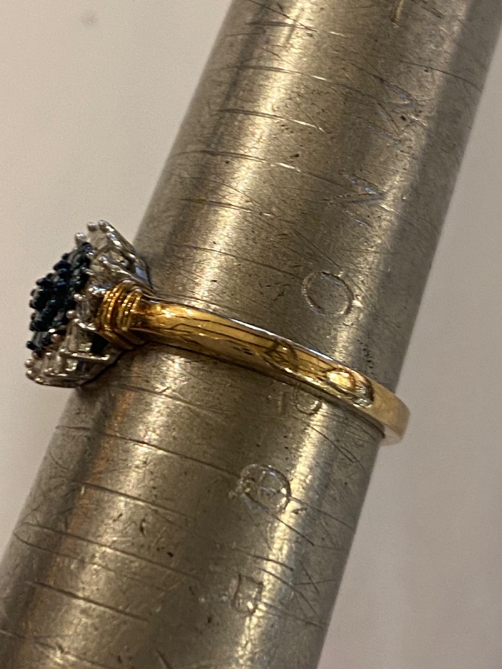 Topaz and Diamond Gold ring View II