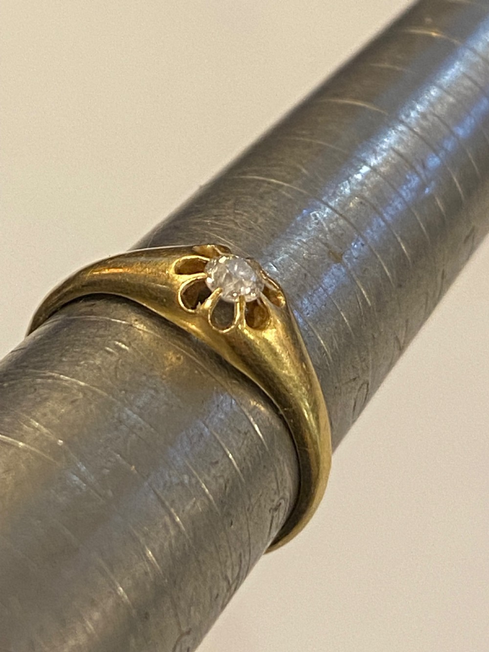  18ct diamond solitaire ring View II