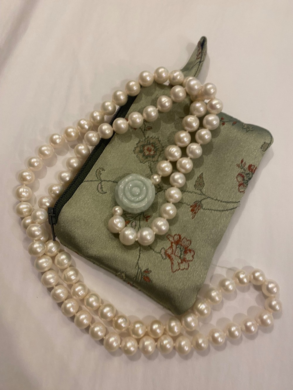 Pearl and Jade necklace 