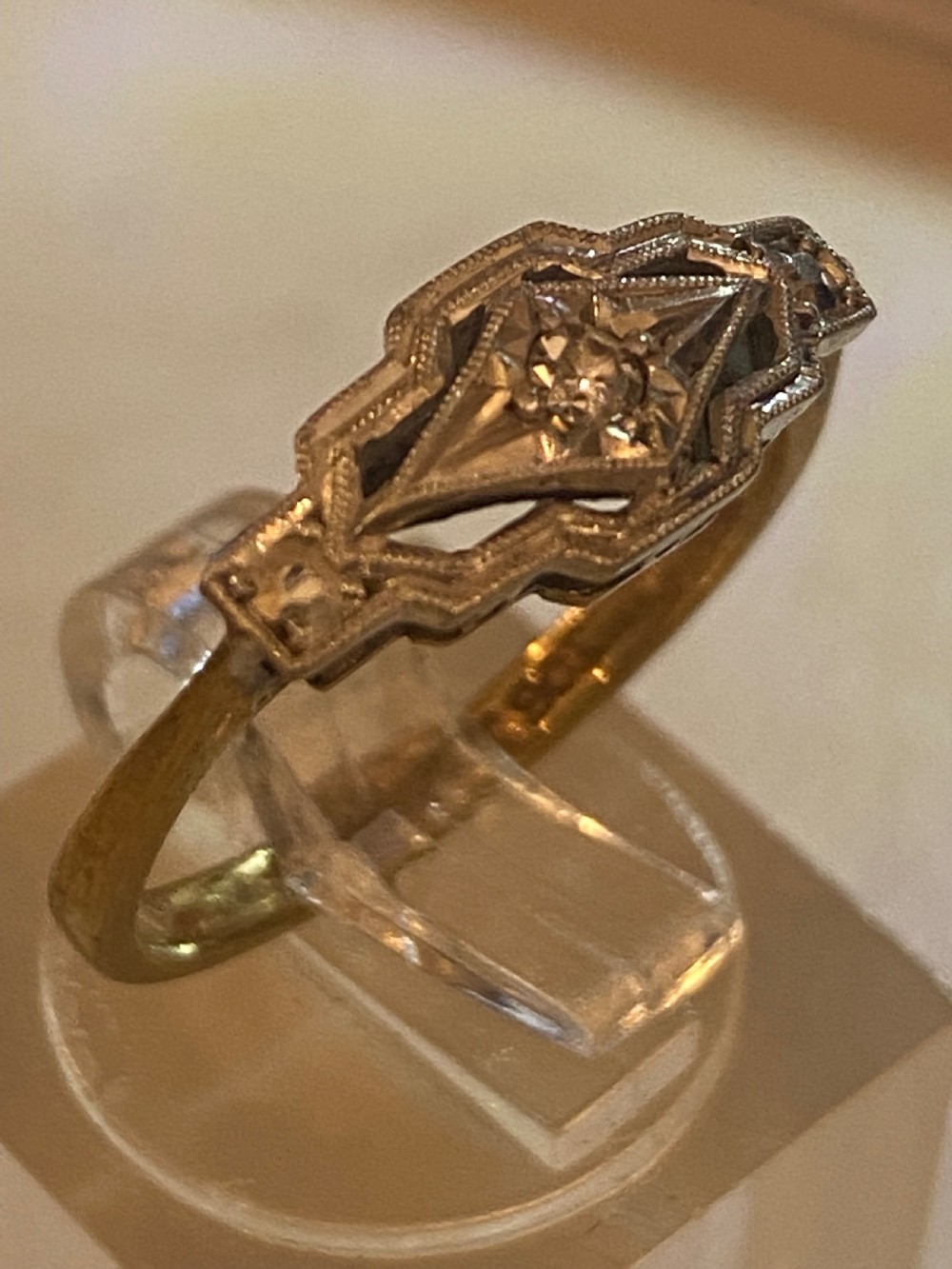 Art Deco style ring View II