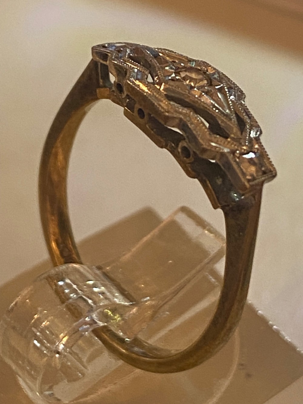 Art Deco style ring View III