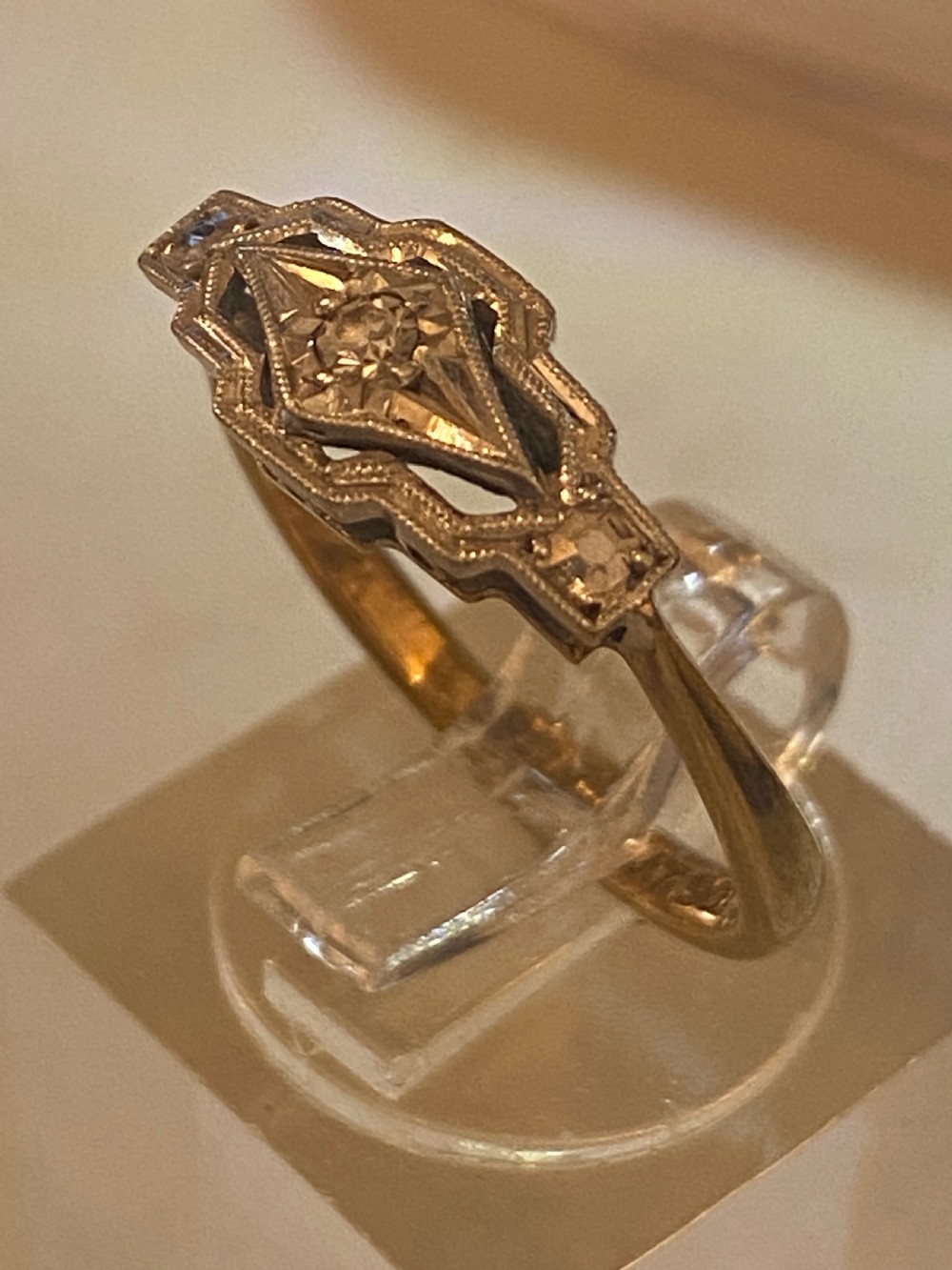 Art Deco style ring View VII