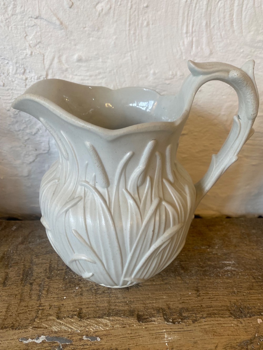 Victorian “Bulrush” relief jug 
